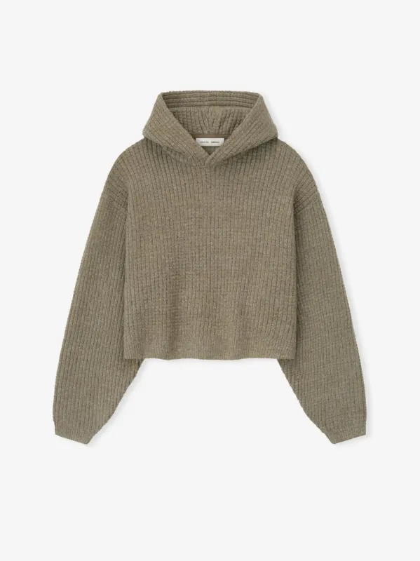 Womens Heavy Waffle 90's Hoodie sold by Essentials