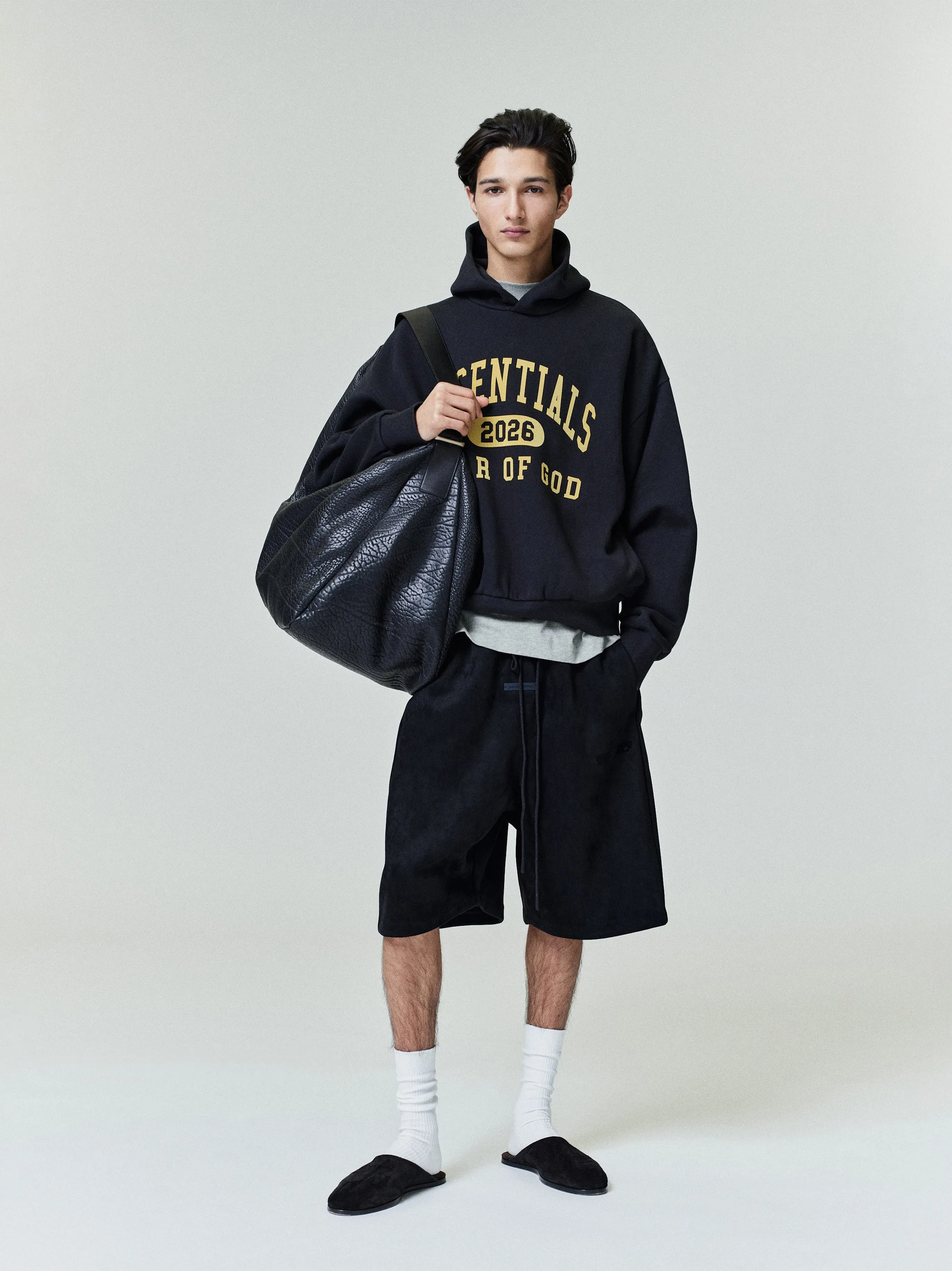 Suede Fleece Relaxed Short sold by Essentials product image thumbnail 2