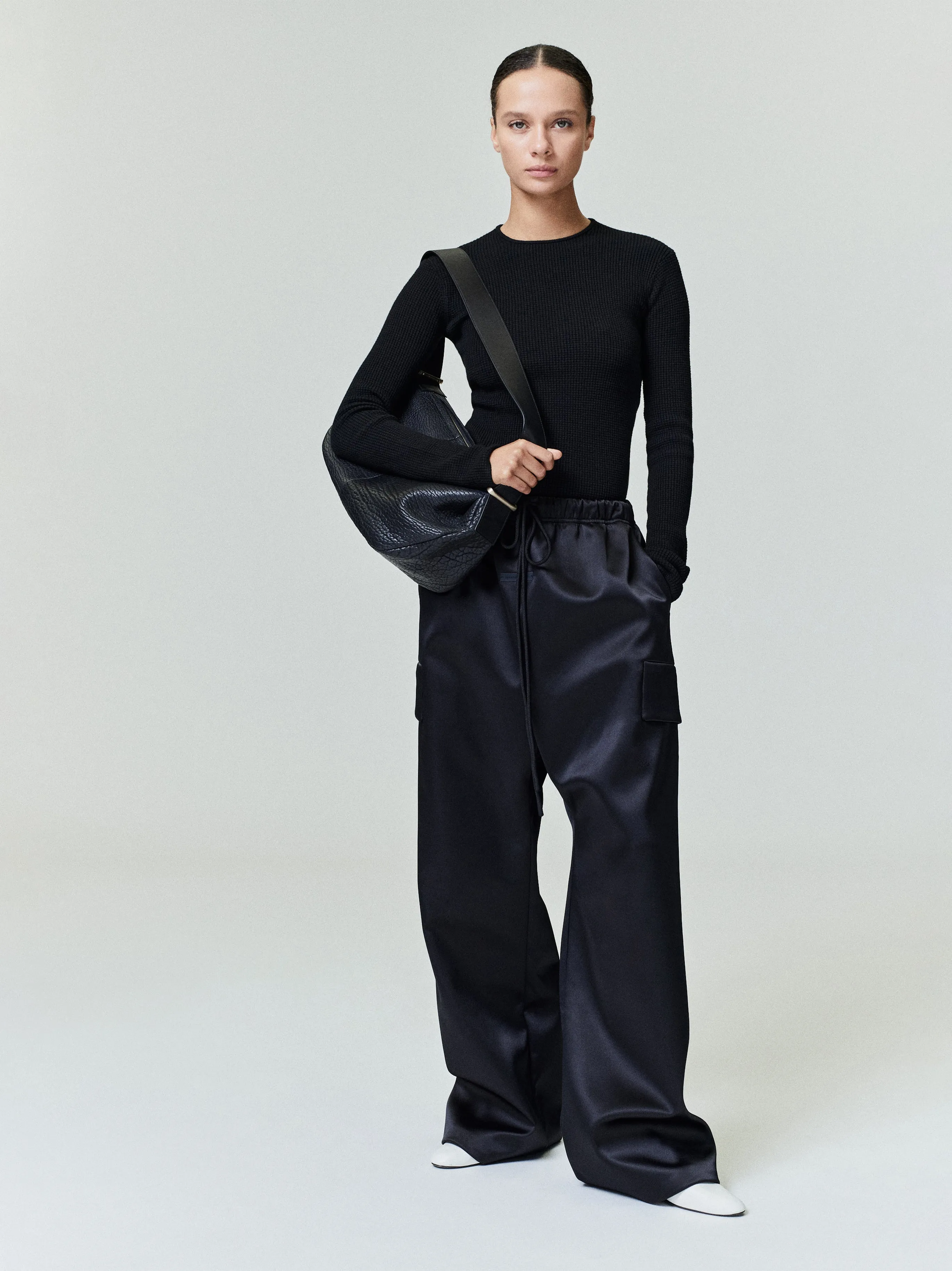 Bonded Satin Field Pant sold by Essentials product image thumbnail 4