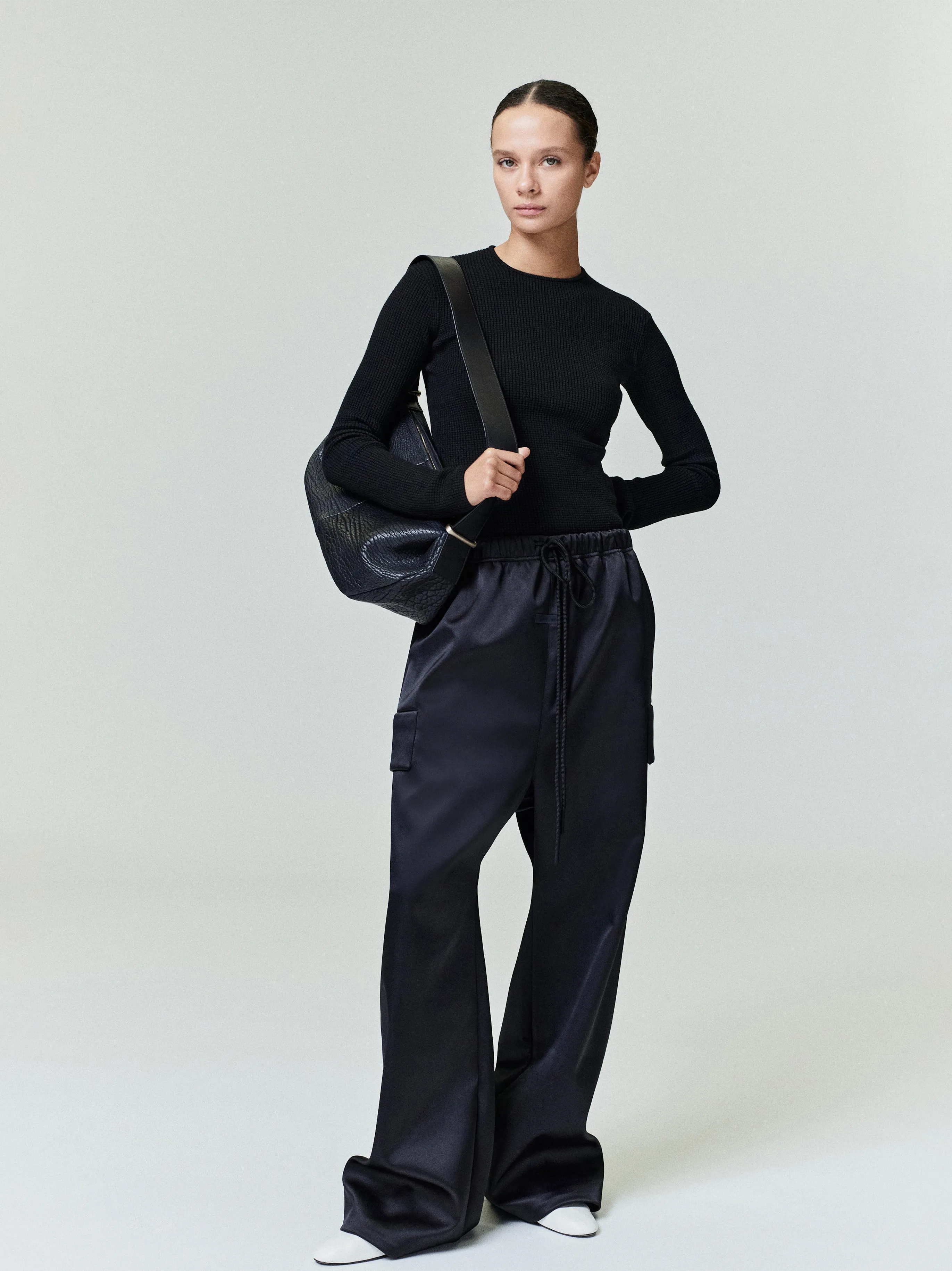 Bonded Satin Field Pant sold by Essentials product image thumbnail 3