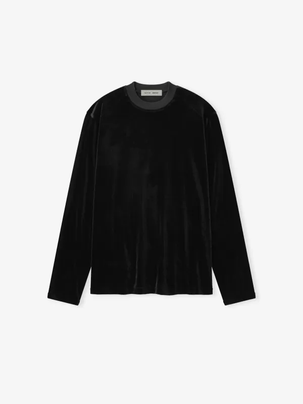 Womens Velour Classic Long Sleeve Tee sold by Essentials