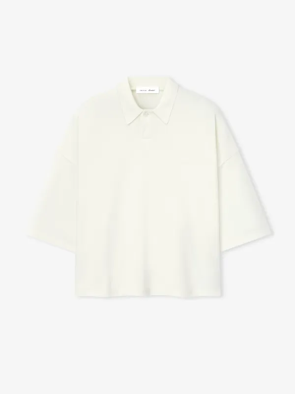 Pique Signature 90s Cropped Polo made by Essentials