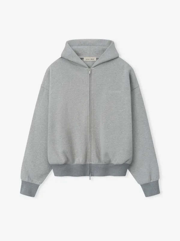 Signature Classic Full Zip Hoodie sold by Essentials