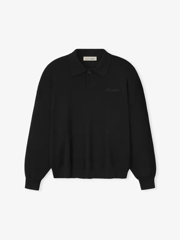 Signature 90s Knit Polo sold by Essentials