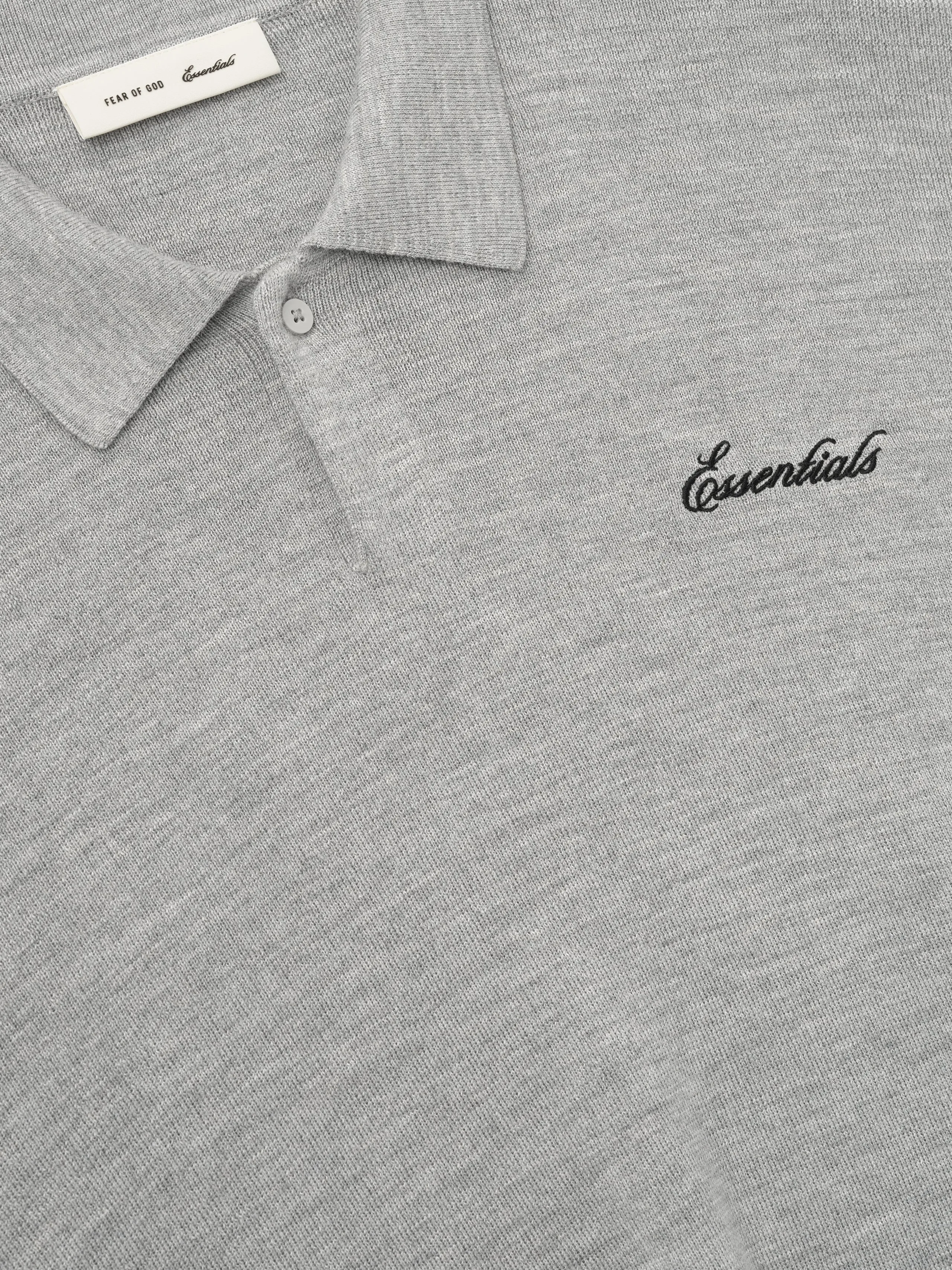 Signature 3/4 Sleeve 90s Knit Polo sold by Essentials product image thumbnail 3