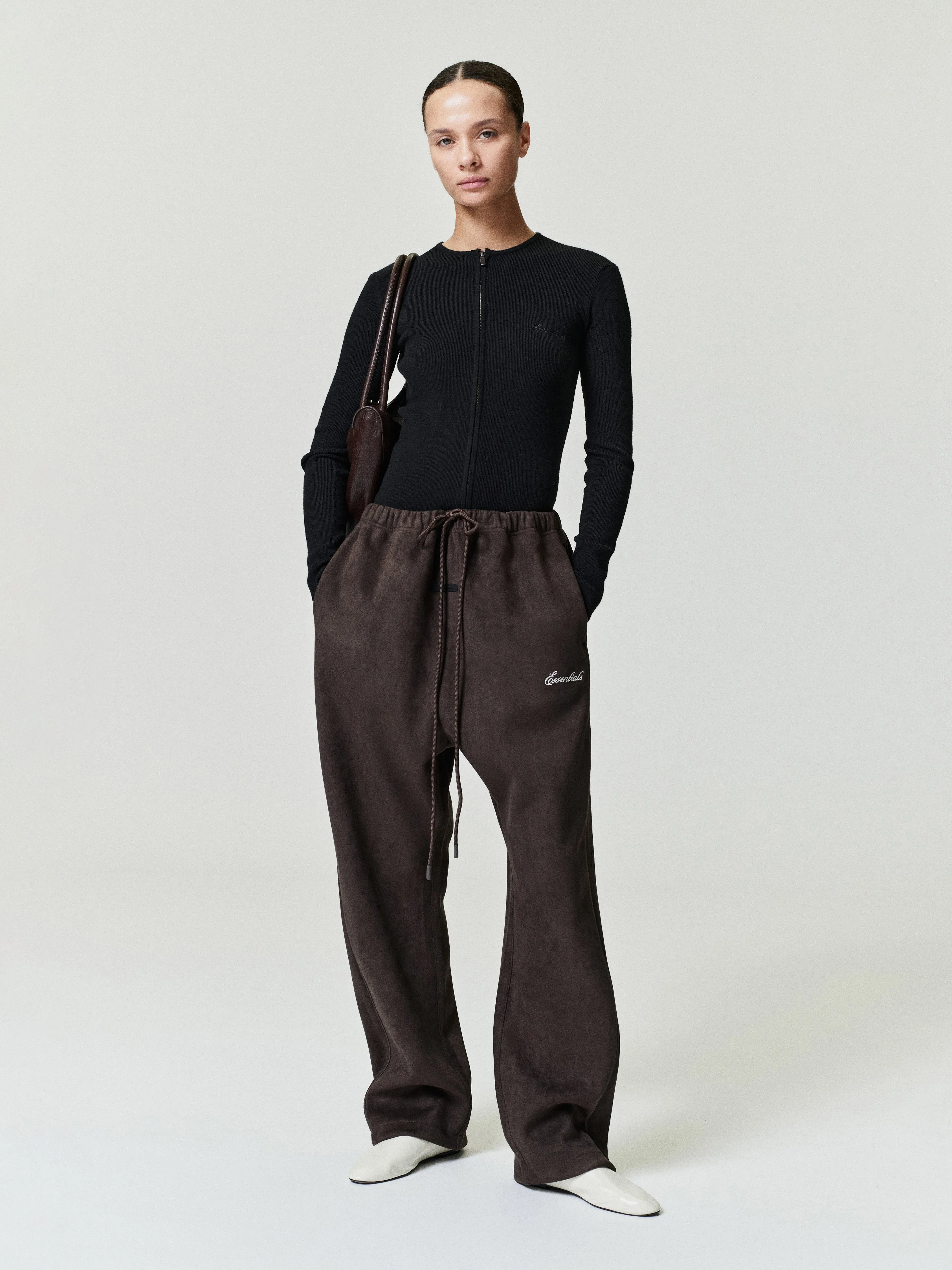 Suede Fleece Signature Relaxed Pant sold by Essentials product image thumbnail 2