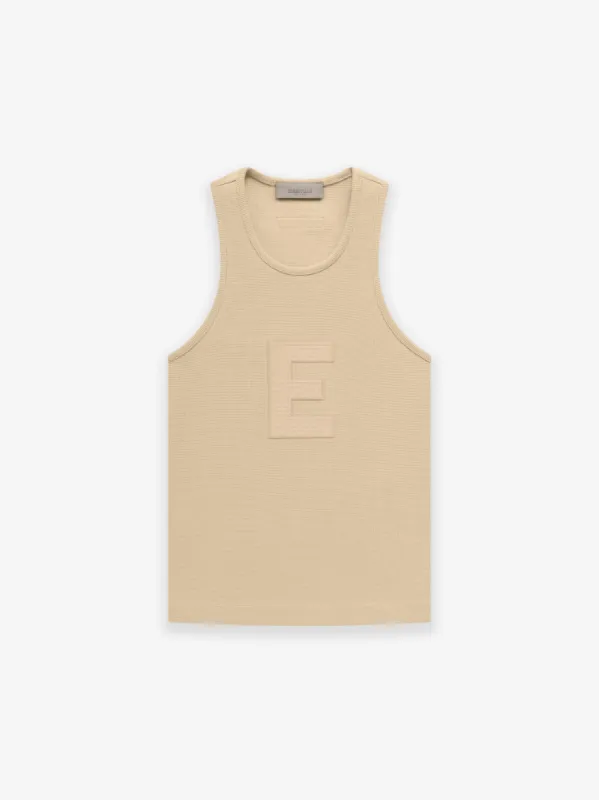 Womens Waffle Tank sold by Essentials