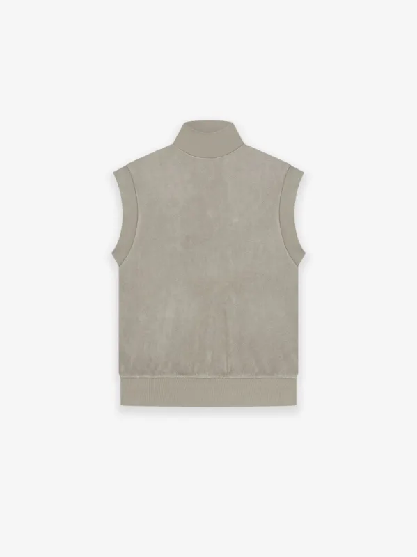 Womens Pullover Terry Mockneck Vest sold by Essentials