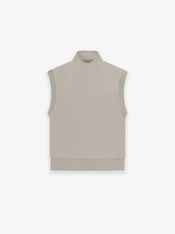 Womens Pullover Mockneck Vest sold by Essentials