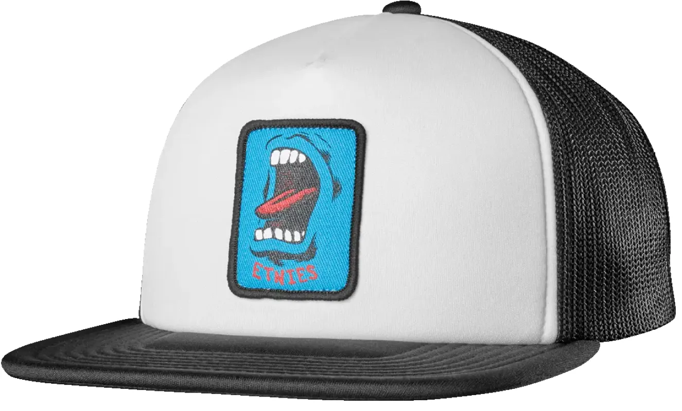 SANTA CRUZ SCREAMING HAND TRUCKER HAT made by Etnies