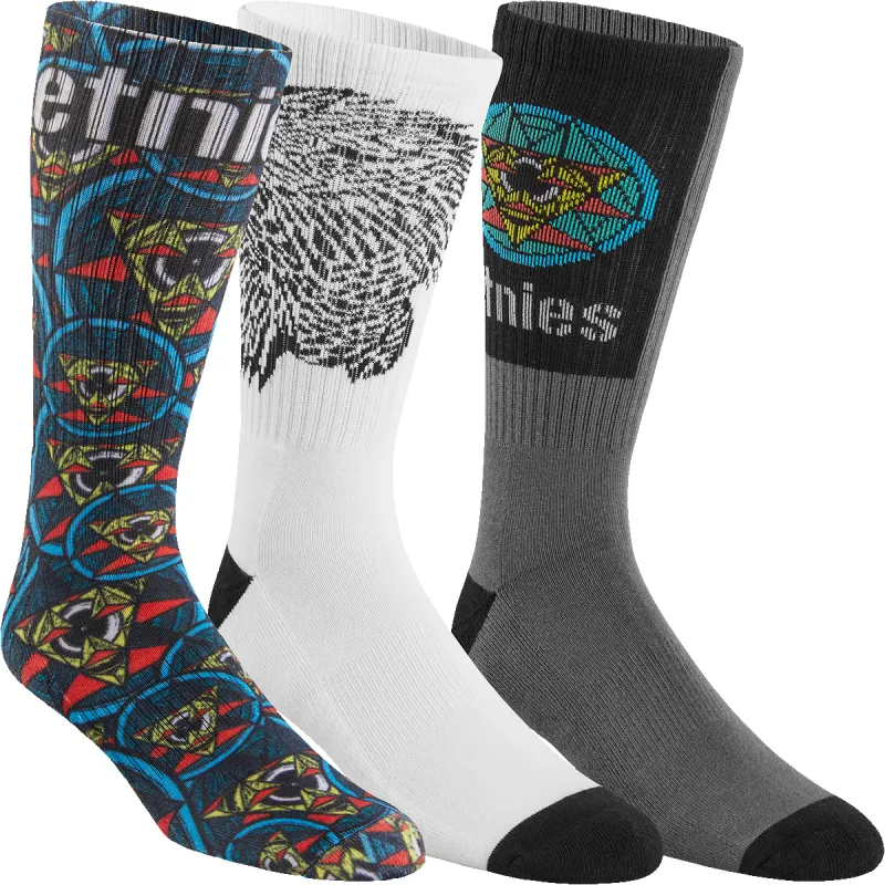 THOMAS HOOPER 3 PACK CREW SOCK sold by Etnies