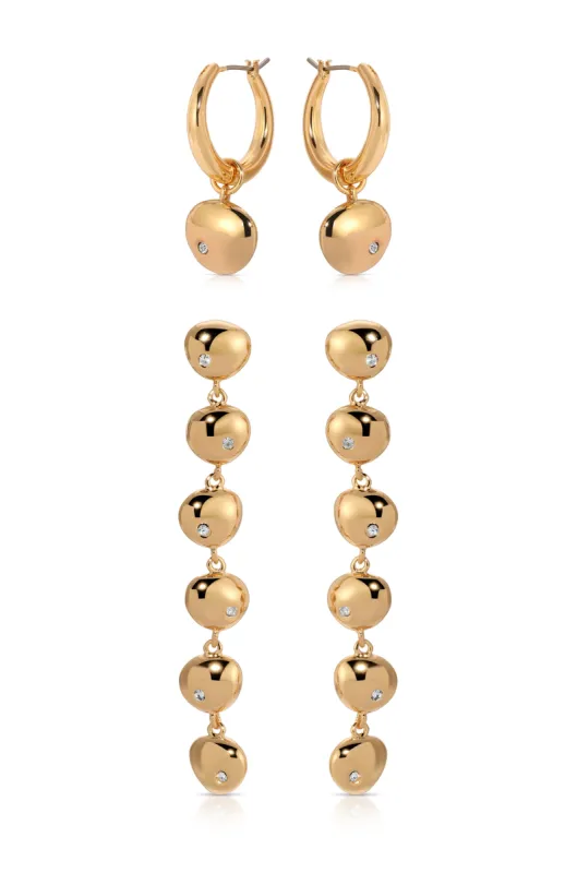 Pebble Earring Set sold by ettika