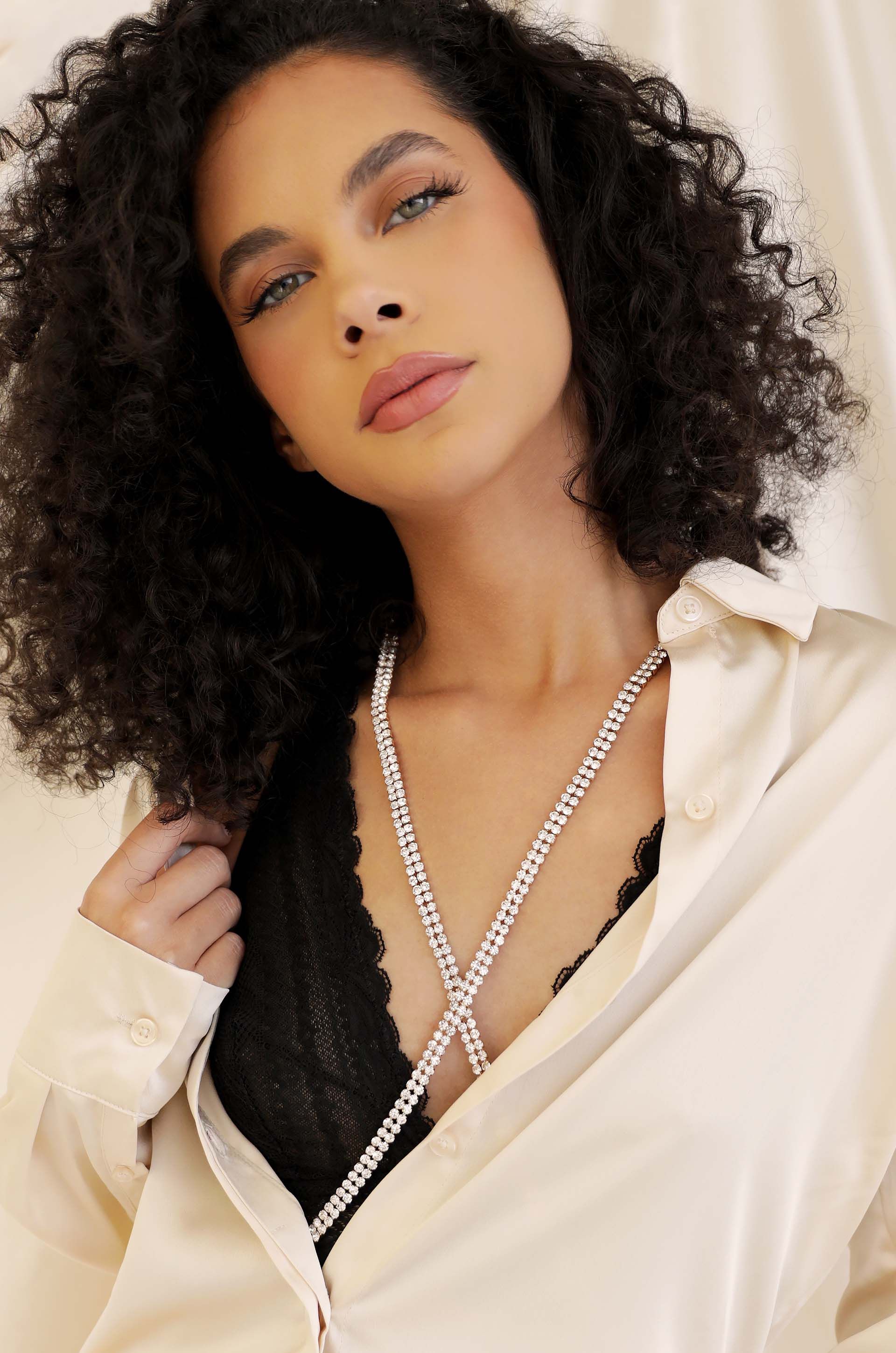 Wrapped Up in Crystal Body Chain sold by ettika product image thumbnail 4