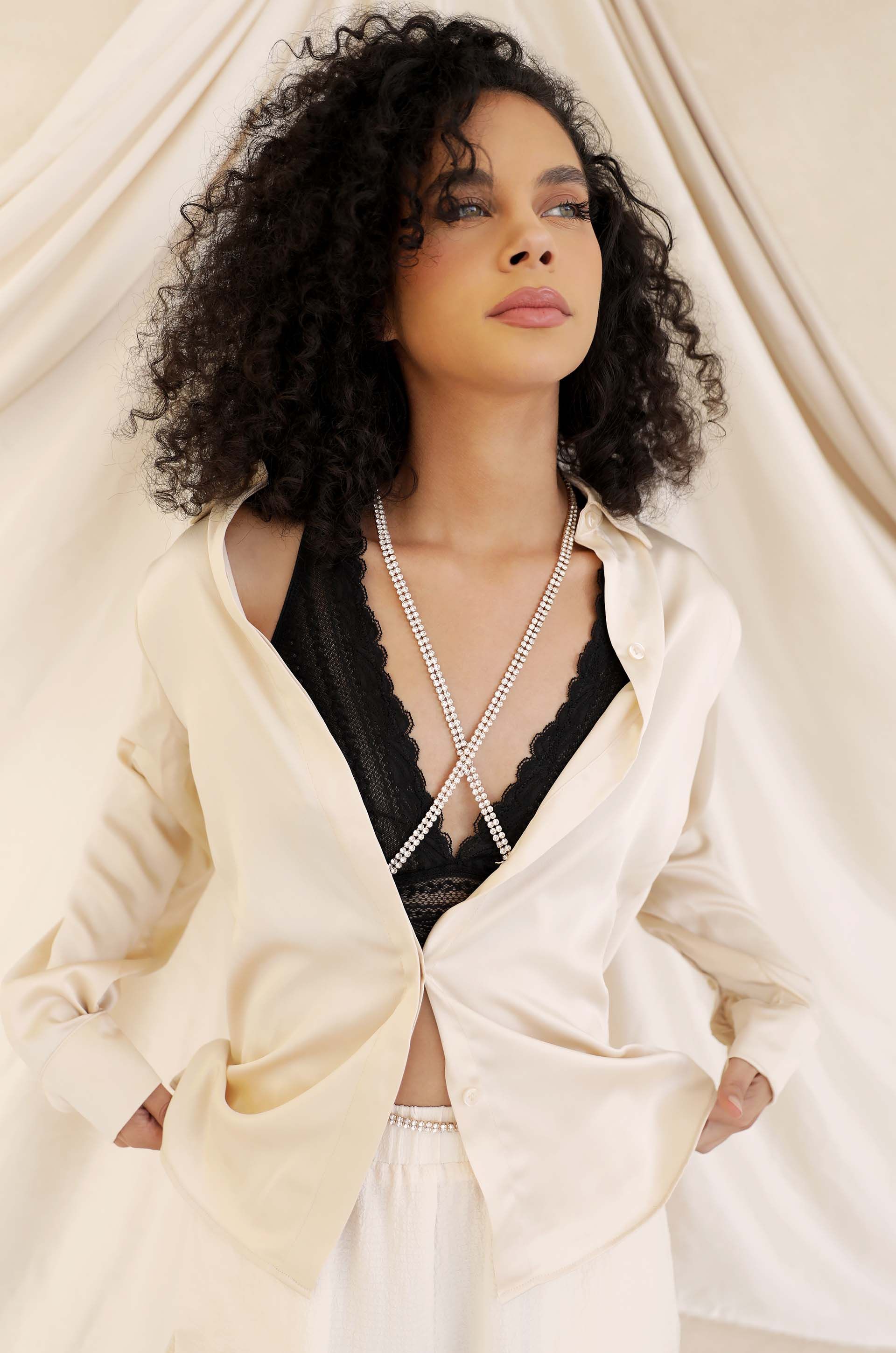 Wrapped Up in Crystal Body Chain sold by ettika product image thumbnail 2