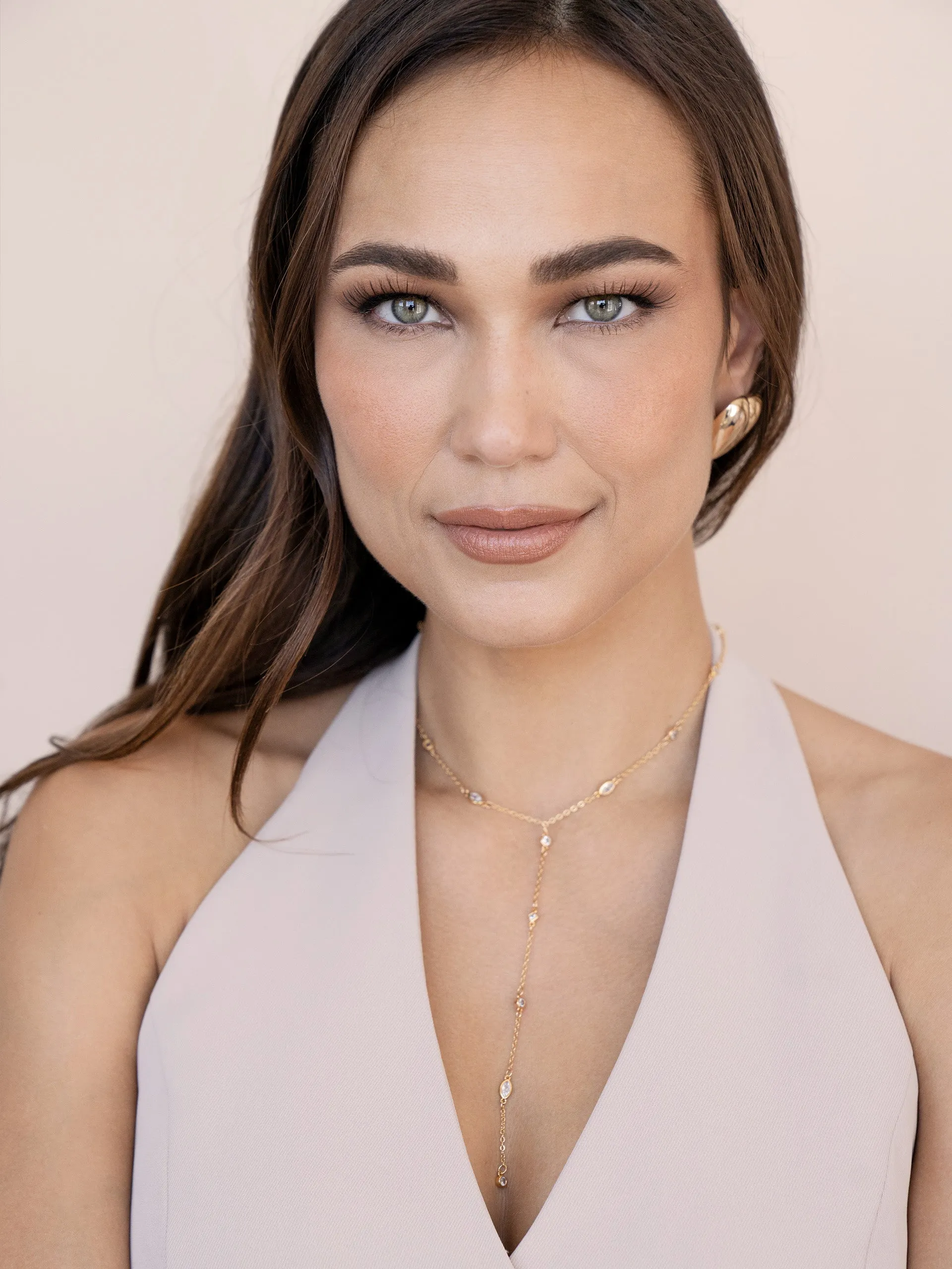 Simple Statement Crystal Dotted Lariat sold by ettika product image thumbnail 5