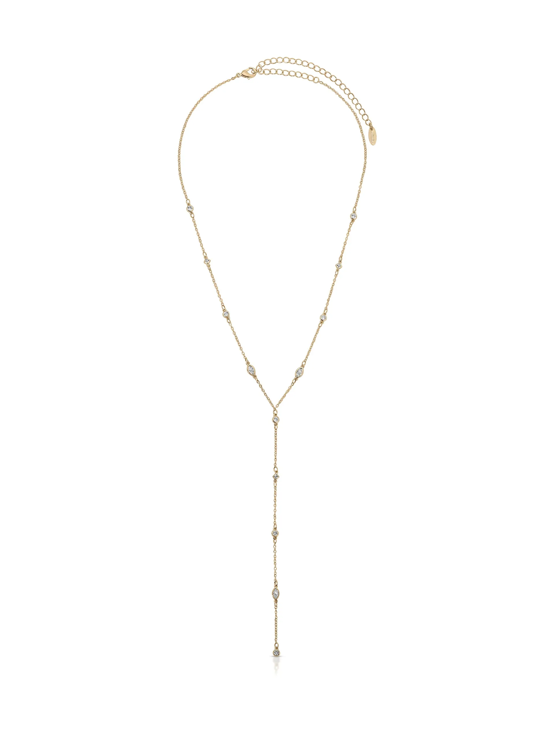 Simple Statement Crystal Dotted Lariat sold by ettika product image thumbnail 3