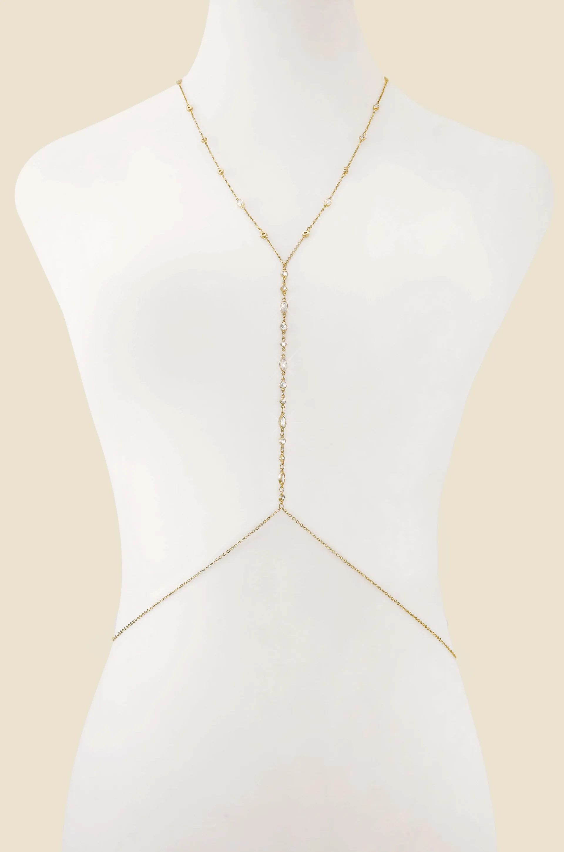 Blissful Crystal Body Chain sold by ettika product image thumbnail 3