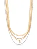 All the Chains Aqua Layered Necklace sold by ettika