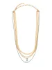 All the Chains Aqua Layered Necklace sold by ettika