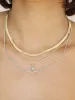 All the Chains Aqua Layered Necklace sold by ettika