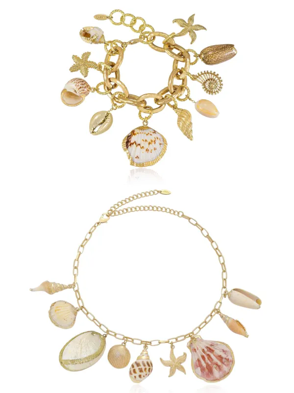 Ultimate Mermaid Necklace and Bracelet Set sold by ettika