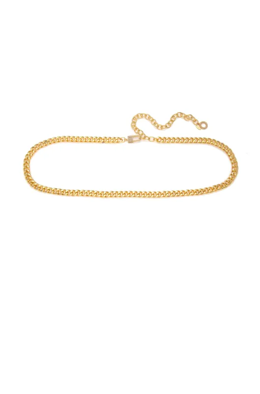 Gold Rush Chain Link Belt sold by ettika