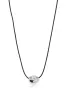 Polished Pebble Leather Pendant Necklace sold by ettika