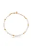 Freshwater Pearl Polished Pebble Anklet sold by ettika