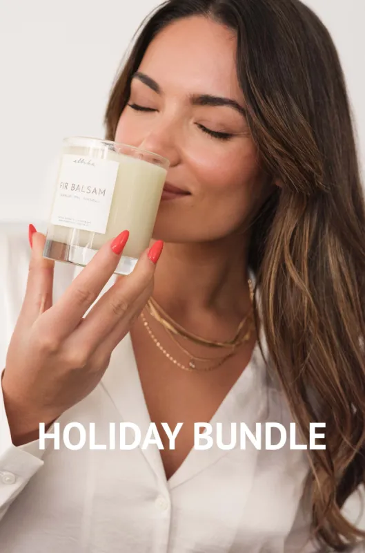 Candle and Layered Necklace Bundle sold by ettika