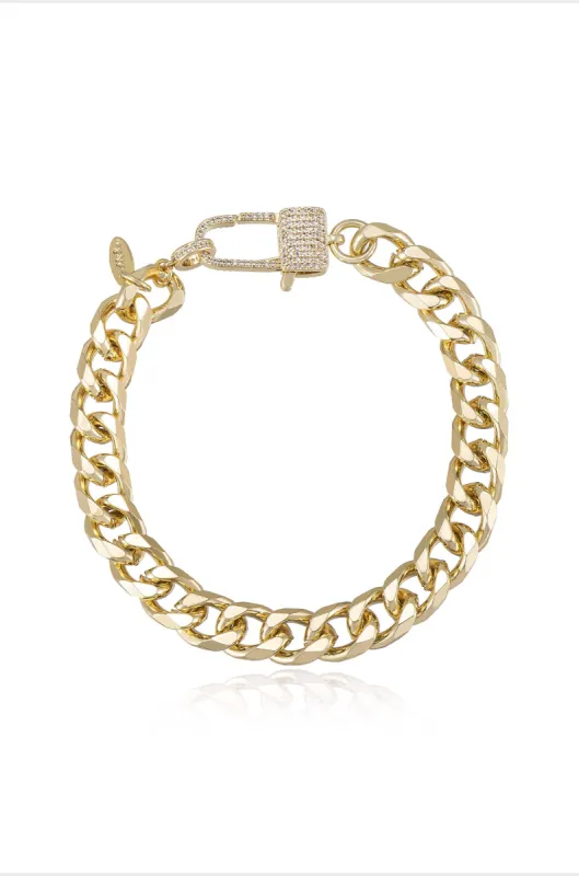 Best Of The Best 18k Gold Plated Link Anklet sold by ettika