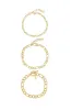 Linked Up Chain Bracelet Set sold by ettika
