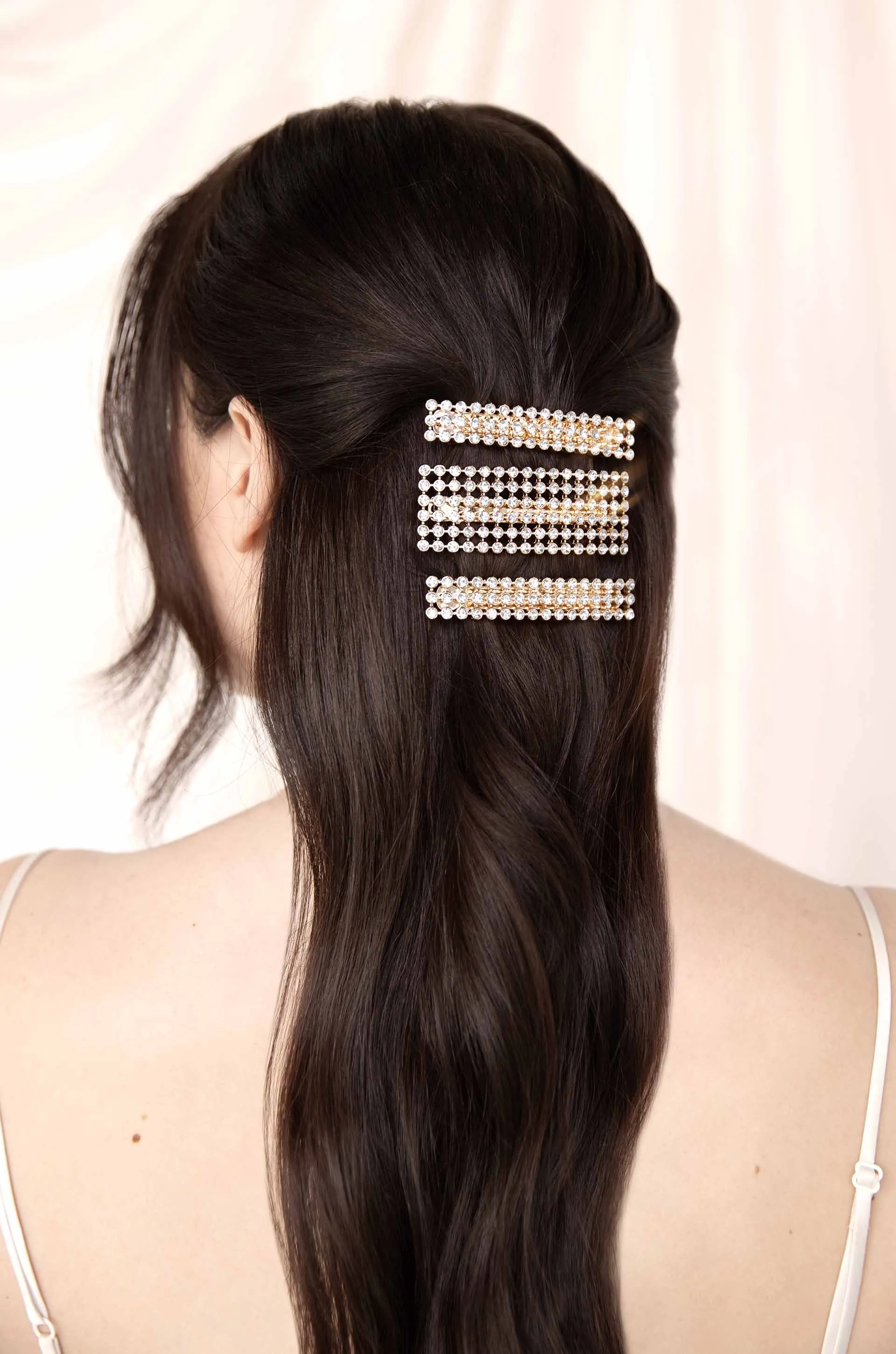 Disco Doll Crystal Barrette Set sold by ettika product image thumbnail 2