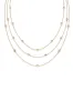 Crystal Dot Layered Necklace sold by ettika