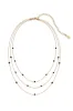 Crystal Dot Layered Necklace sold by ettika