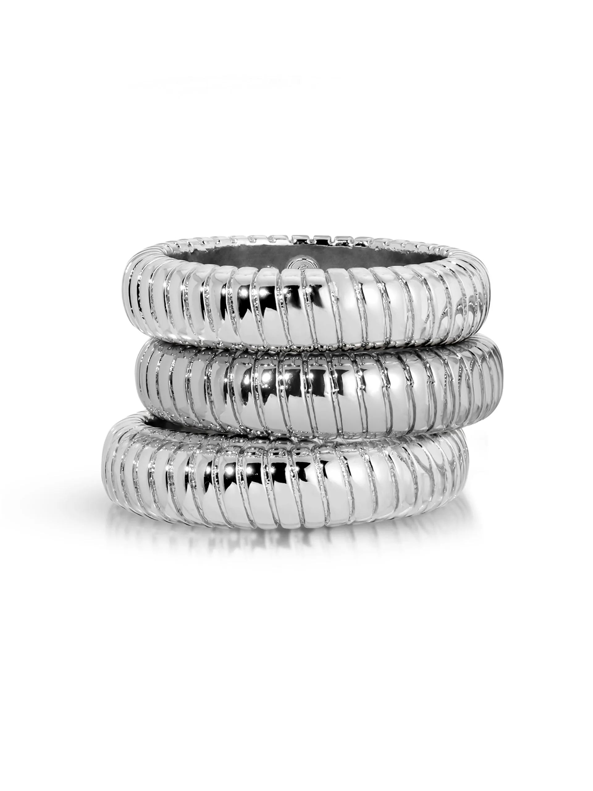 Ribbed Flex Ring Set of 3 sold by ettika product image thumbnail 5