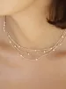 Perfect Stone Layered Necklace sold by ettika