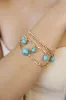 Turquoise Nugget Bracelet Set sold by ettika