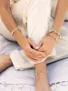 Paperclip Chain Conch Shell Charm Anklet sold by ettika