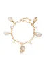 Paperclip Chain Conch Shell Charm Anklet sold by ettika