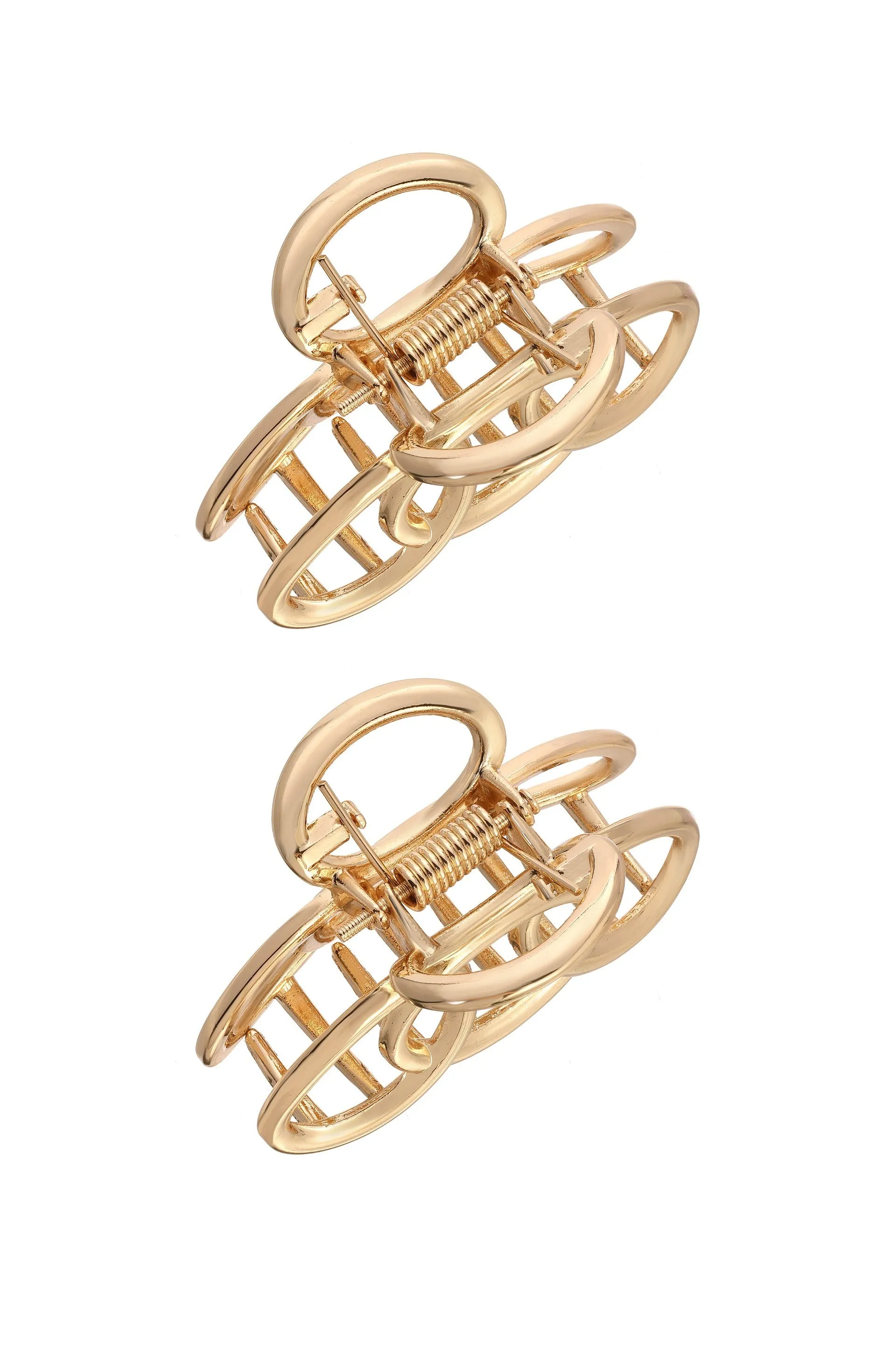 Keep It Simple Gold Hair Clip Set sold by ettika product image thumbnail 3