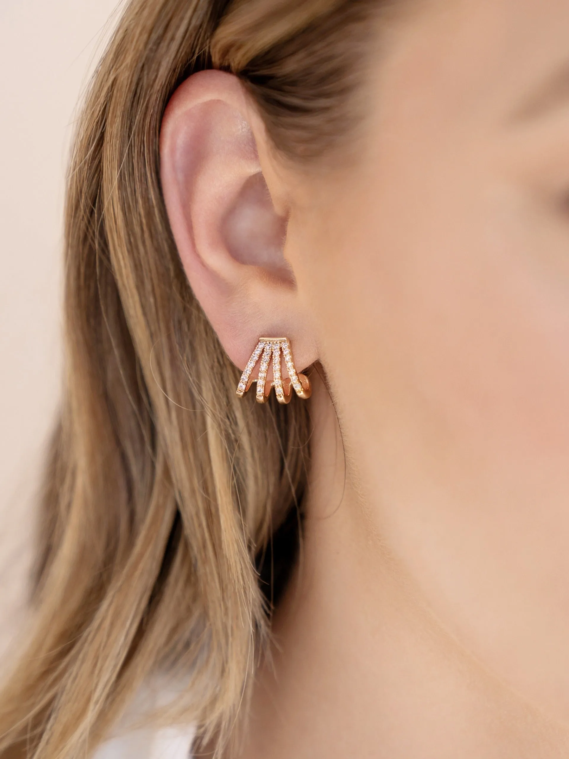 Glisten Wing Pavé Earrings sold by ettika product image thumbnail 2