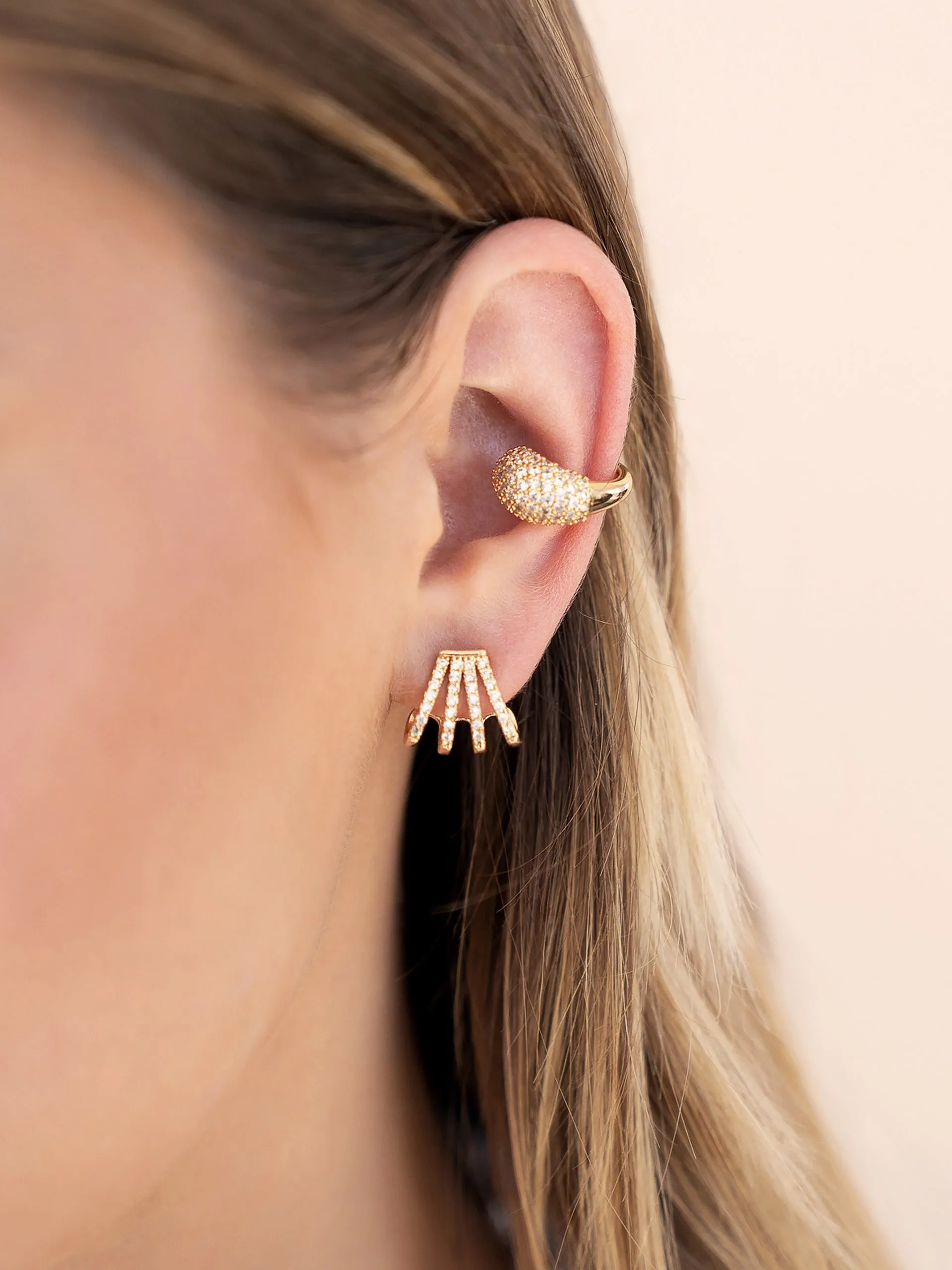 Glisten Wing Pavé Earrings sold by ettika product image thumbnail 4