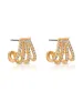 Glisten Wing Pavé Earrings sold by ettika