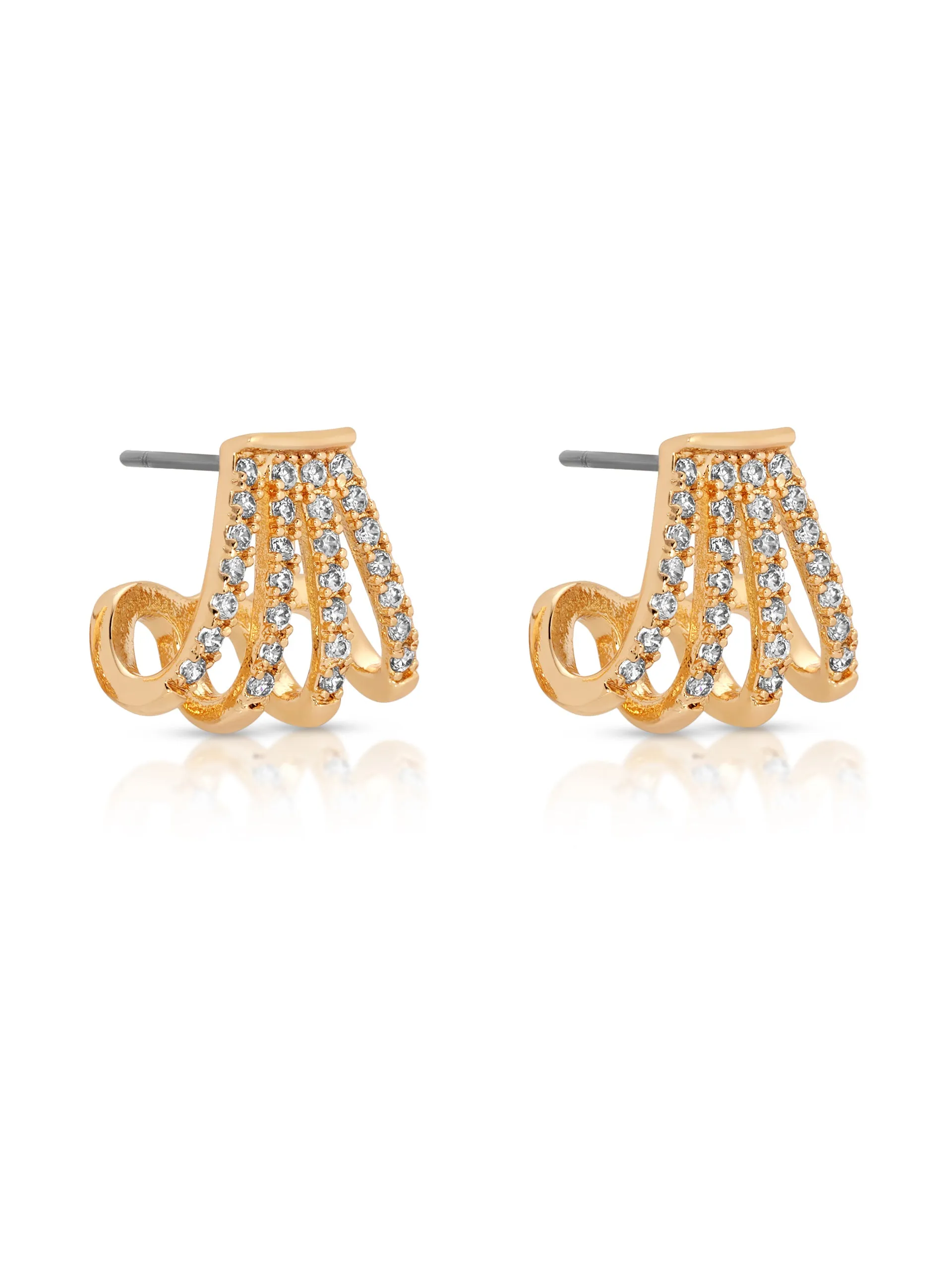 Glisten Wing Pavé Earrings sold by ettika product image thumbnail 3