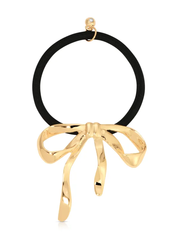 Bow Organica Hair Tie sold by ettika