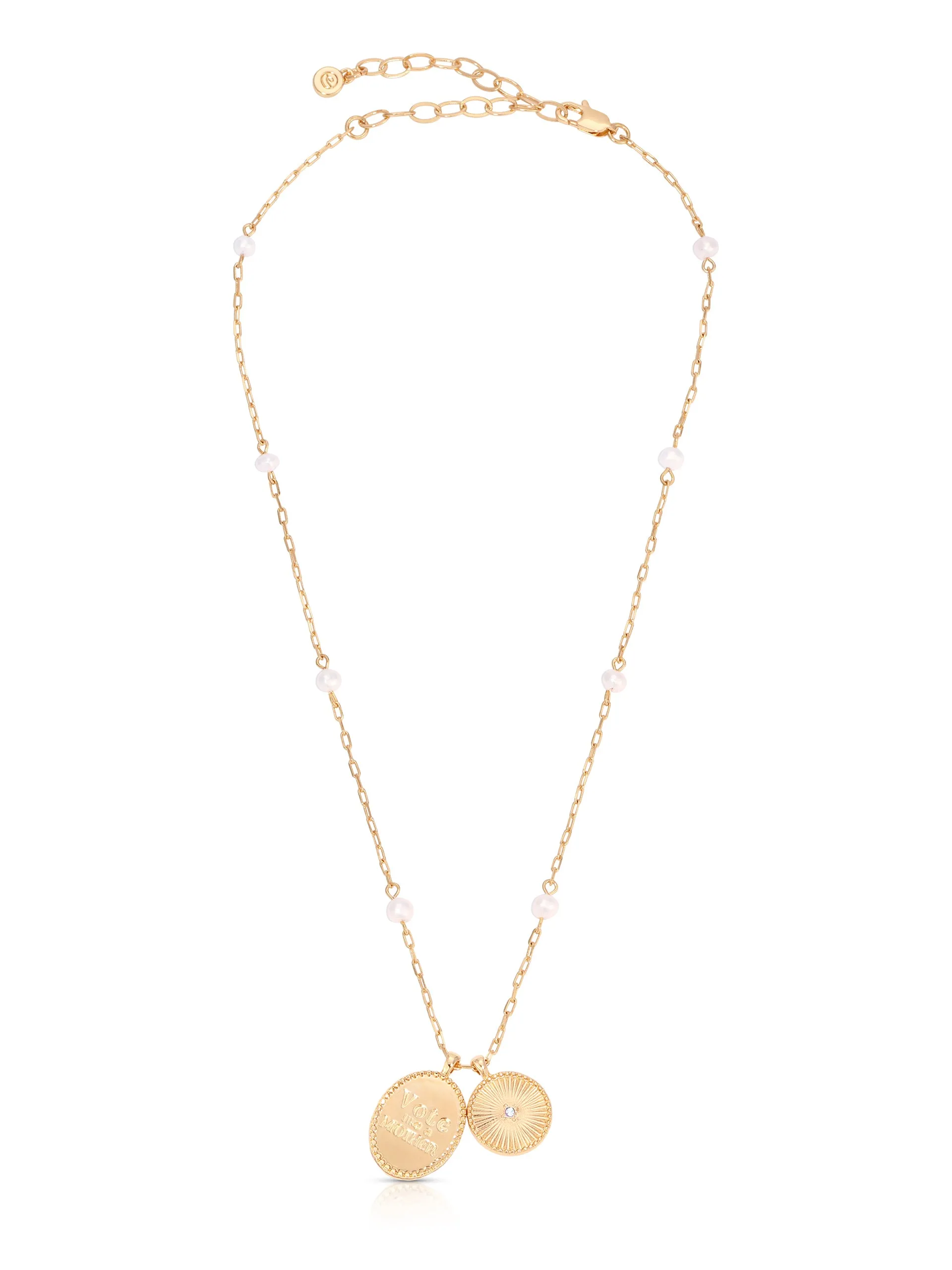 Vote Like A Mother Charm Necklace sold by ettika product image thumbnail 5