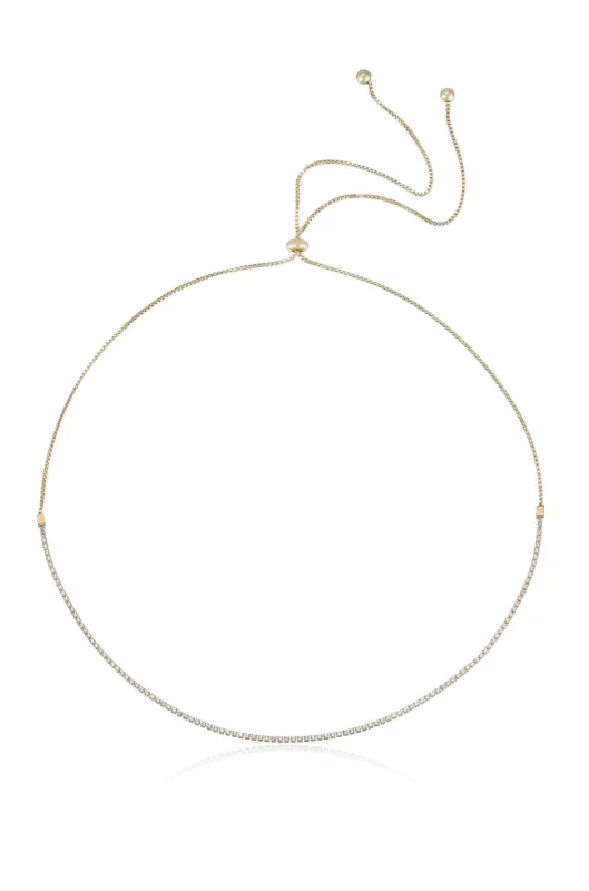 Adjustable Box Chain Necklace sold by ettika