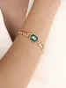 Emerald Deco Bracelet sold by ettika