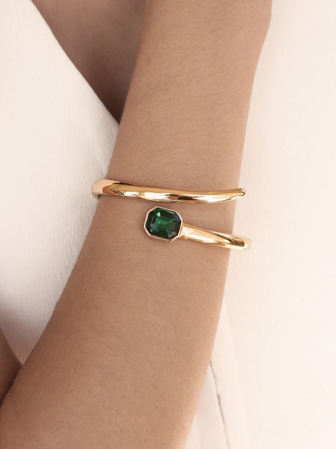 Emerald Deco Wrap Cuff sold by ettika product image thumbnail 3