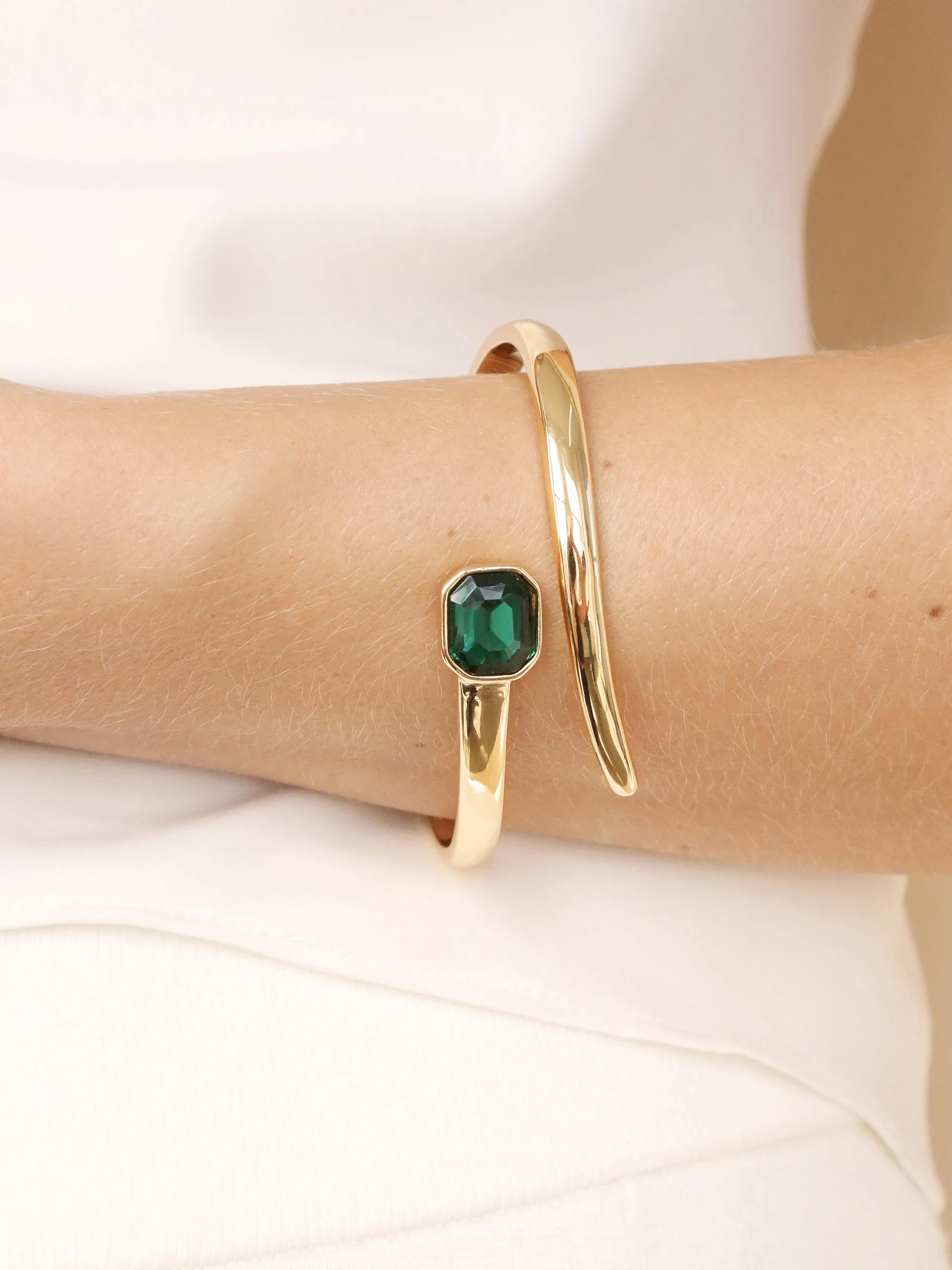 Emerald Deco Wrap Cuff sold by ettika product image thumbnail 2